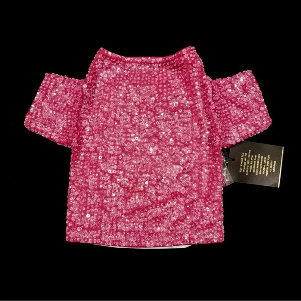Pink sequin‎ Dog Sweater